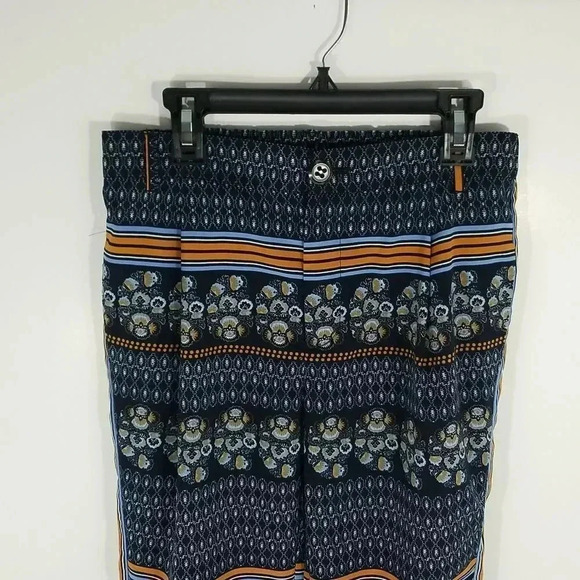 {Anthropologie} Elevenses Aralia Printed Blue Jogger Pant Size 0 - Picture 5 of 16